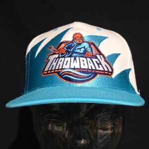 NWOT - THROWBACK Shark Tooth NY Islanders Snap Back Hat - L.Blue White